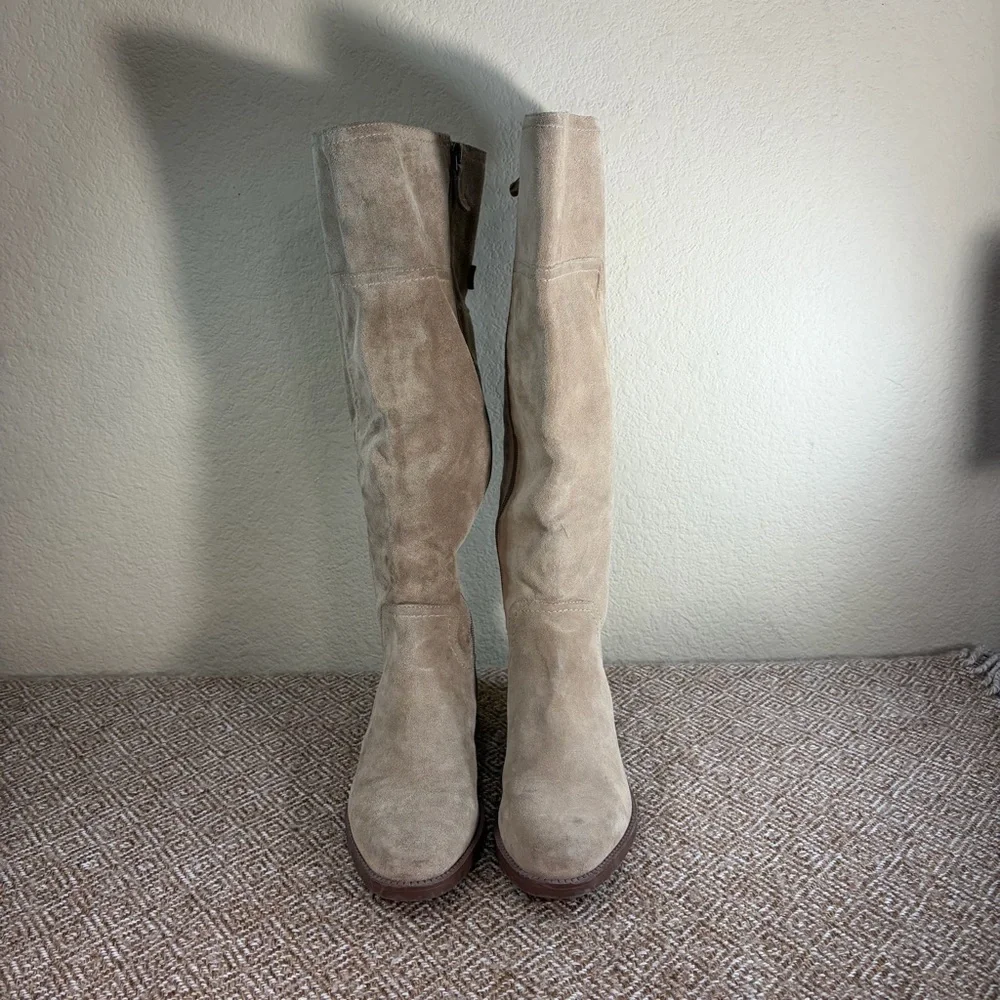 Sarto by Franco Sarto Coley Knee High Riding Boot Sz 7M Suede Leather Boho Party - Picture 3 of 11